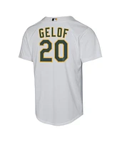 Nike Big Boys and Girls Zack Gelof White Athletics Home Replica Player Jersey