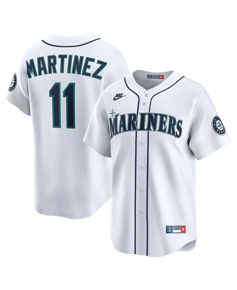 Nike Men's Edgar Martinez White Seattle Mariners Throwback Cooperstown Collection Limited Jersey