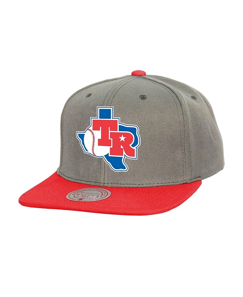 Mitchell & Ness Men's Texas Rangers Cooperstown Collection Basic Flip Snapback Hat