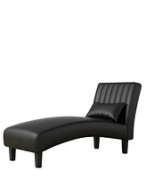 Gold Sparrow 23.5" Polyester Newport Channel Tufted Chaise Lounge, Created for Macy's