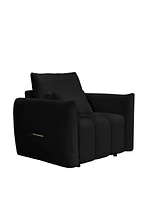 Modern Teddy Fabric Sofa with Pillow