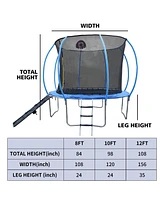 8FT Trampoline with Enclosure