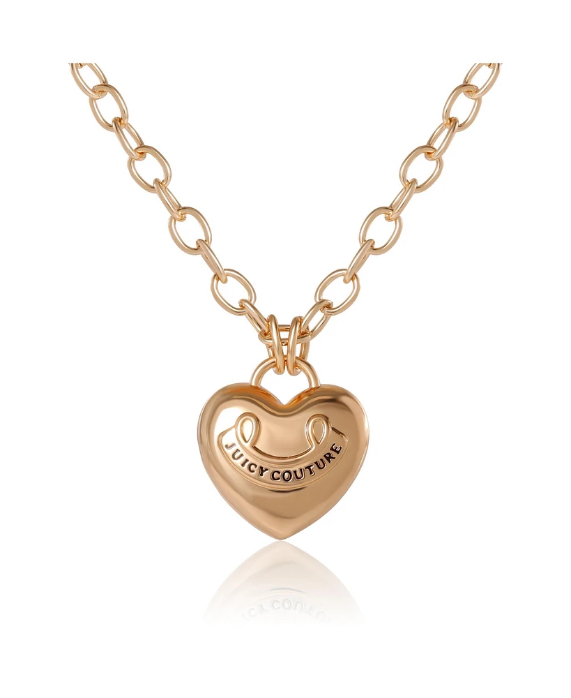 Juicy Couture Gold-Tone Heart Pendant Necklace