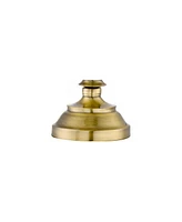 Fairlee Traditional Candlestick Style Table Lamps 26" High Set of 2 Antique Brass Gold White Fabric Drum Shade Decor for Living Room Bedroom Hous