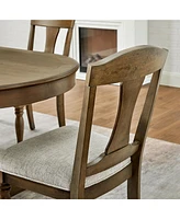 Mid-Century Modern Upholstered Dining Chairs (Set of 2) for Kitchen, Living Room