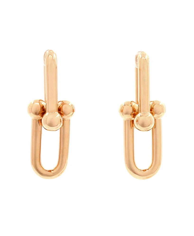 Pre-Owned Tiffany & Co. Large Hardwear Link Earrings 18K Rose Gold