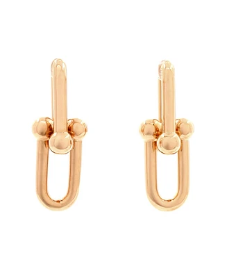 Pre-Owned Tiffany & Co. Large Hardwear Link Earrings 18K Rose Gold