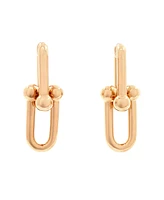 Pre-Owned Tiffany & Co. Large Hardwear Link Earrings 18K Rose Gold