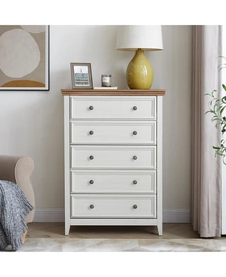 Modern 5-Drawer Dresser: Storage and Style
