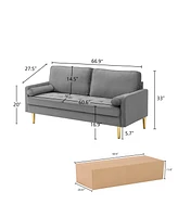 Velvet Sofa 65 inch