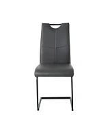 Modern Upholstered Charcoal Dining Chair (Set of 4)
