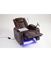 Power Zero Gravity Recliner with Multifunctional Features - Storage Armrest & Cup Holder - Laptop Table & Phone Holder- Reading Light & Led