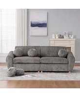 84" Corduroy Sofa Couch