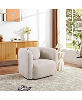 Japandi Style Boucle Sofa Chair for Living Room