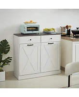 Spacious and Stable Indoor Pet Crate with Convenient Top Storage