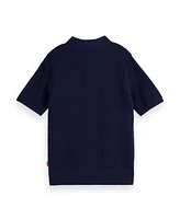 Scotch & Soda Little and Big Boys Structured Knitted Polo Shirt