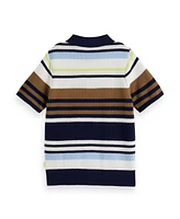 Scotch & Soda Little and Big Boys Structured Knitted Polo Shirt