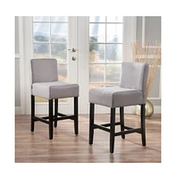 Elegant Comfort 26-Inch Counter Stools with Soft Upholstery (Set of 2)