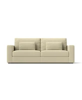 83" Modern Sofa Couches for Living Room, 3 Seater Sofa with Detachable Cover & double cushioning,Beige