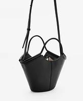 Mango Women's Mini Shopper-Style Shoulder Bag