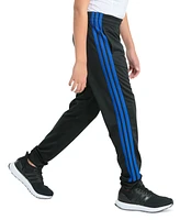 adidas Big Boys Elastic-Waistband 3-Stipe Tricot Jogger Pants