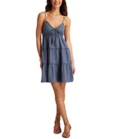 Lucky Brand Women's Cotton Tiered Babydoll Mini Dress