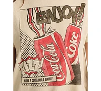 Lucky Brand Women's Cotton Have A Coke And Smile Graphic T-Shirt