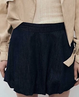 Mango Women's Balloon Denim Skirts