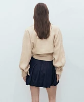 Mango Women's Balloon Denim Skirts