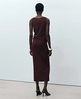 Mango Women's Knot Detail Knitted Skirts