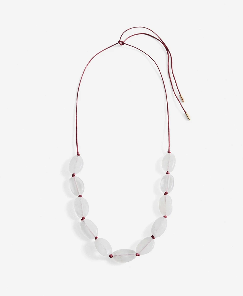 Mango Women's Stones Pendant Necklace