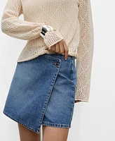Mango Women's Denim Skorts