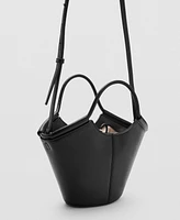 Mango Women's Mini Shopper-Style Shoulder Bag