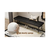 Pandora Stone Dining Table Set with Benches: Modern Luxury for Your Home