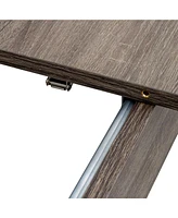Dining Table, 106.3 in Large Extendable Kitchen Table
