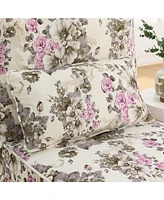 Flannel Dining Chair with Soft Cushions, Matching Pillow