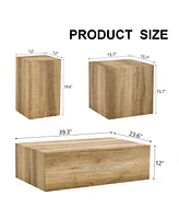 Harmonious Wooden Mdf Coffee Table Set - A Choice for Modern Home Harmony.