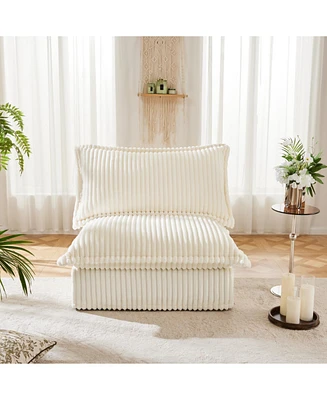 Koala Armless Sofa - Cream