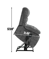 Electric Lift Recliner Chair with Heat, Massage, & Infinite Positions (up to 350lbs)