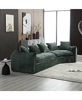 Modular Sectional Sofa, U-Shaped Couch with Sofa for five & Pillows, Modern Minimalist chenille Fabric Large Comfy Cloud Sofas, Living Room Furniture