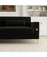 Black 2 Seater Sofa