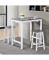 3 Pieces Counter Set Hanging Stool Easy To Clean For Small Space