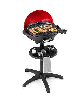 1350 W Outdoor Electric Bbq Grill with Removable Stand