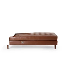 Luxurious Light Brown Chaise Lounge