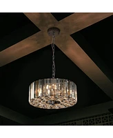 Modern Crystal Chandelier for Living-Room Round Cristal Lamp Luxury Home Decor Light Fixture