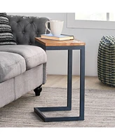 Versatile Firwood & Iron Antique Accent Table (Choose Size)