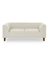 Modern Rectangular Pet Sofa with Backrest and Armrests for Medium and Large Dogs