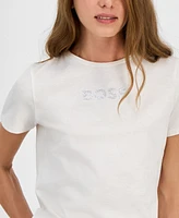 Boss Orange Women's Cotton Logo Crewneck Tee