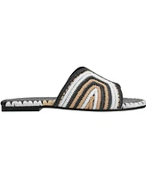 Marc Fisher Ltd Women's Nottie Woven Flat Slide Sandals
