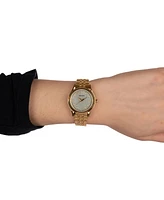 Balmain Women's Swiss Beleganza Diamond (1/20 ct. t.w.) Gold Pvd Stainless Steel Bracelet Watch 28mm